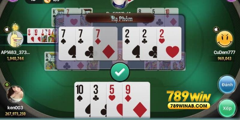 Hướng dẫn chi tiết cách đánh phỏm tại 789win